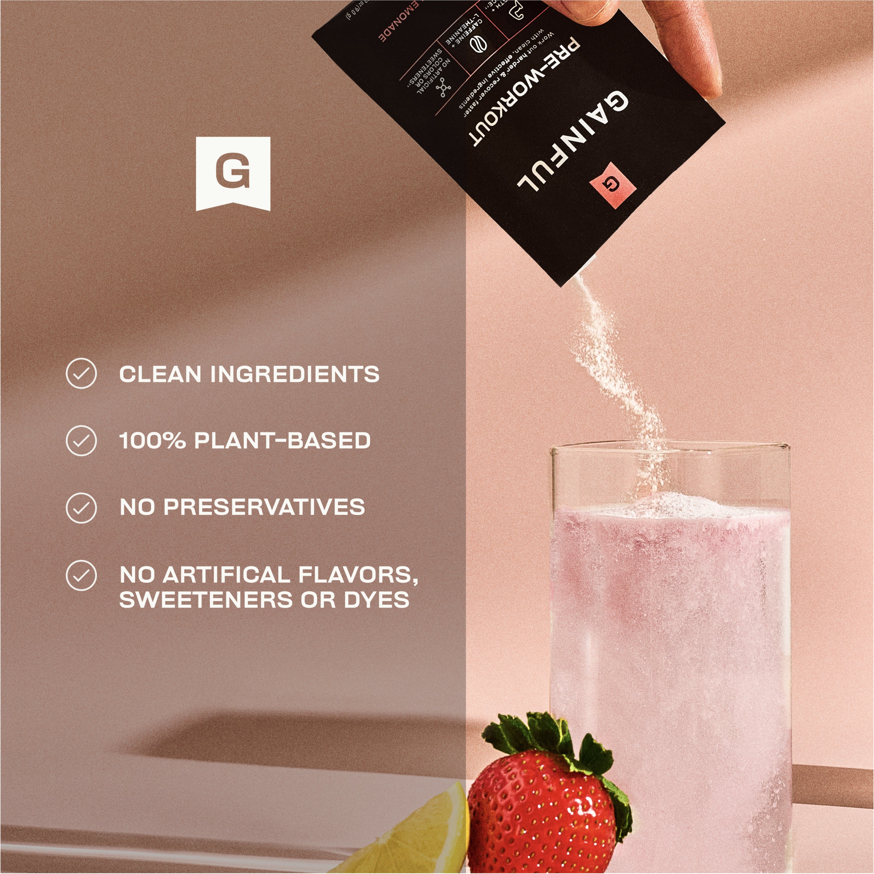 Caffeinated Pre-Workout - Strawberry Lemonade 10 Pack - Image 5